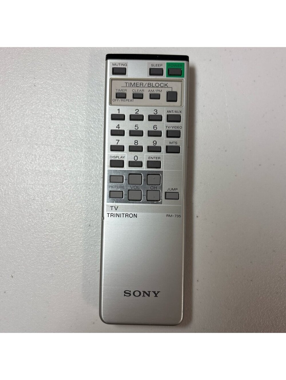 Sony RM-735 Trinitron TV Remote Control OEM Genuine Vintage Tested Works